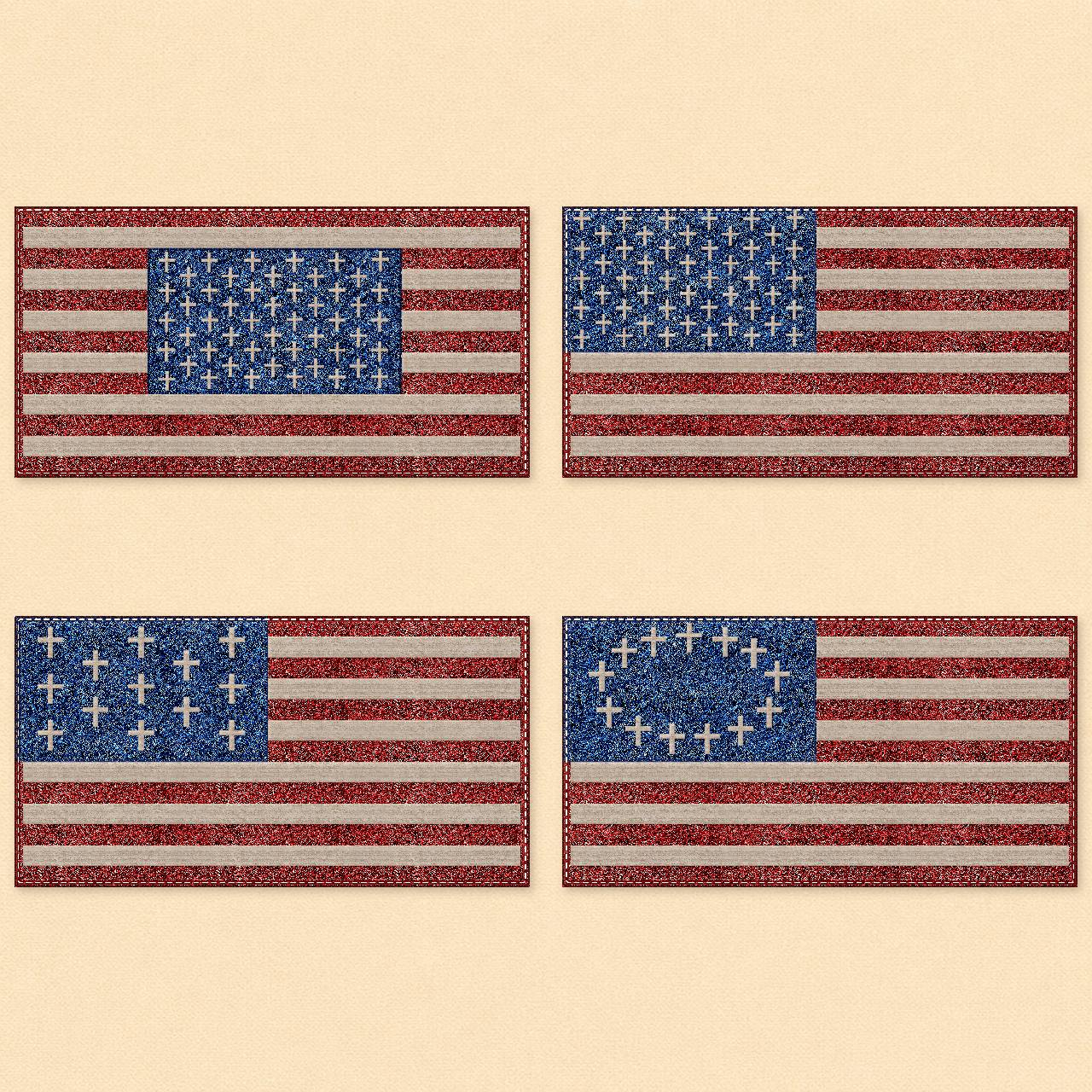 Four Crosses and Stripes® flag designs